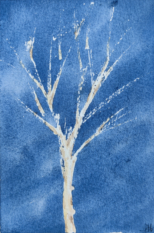 White Tree in Navy