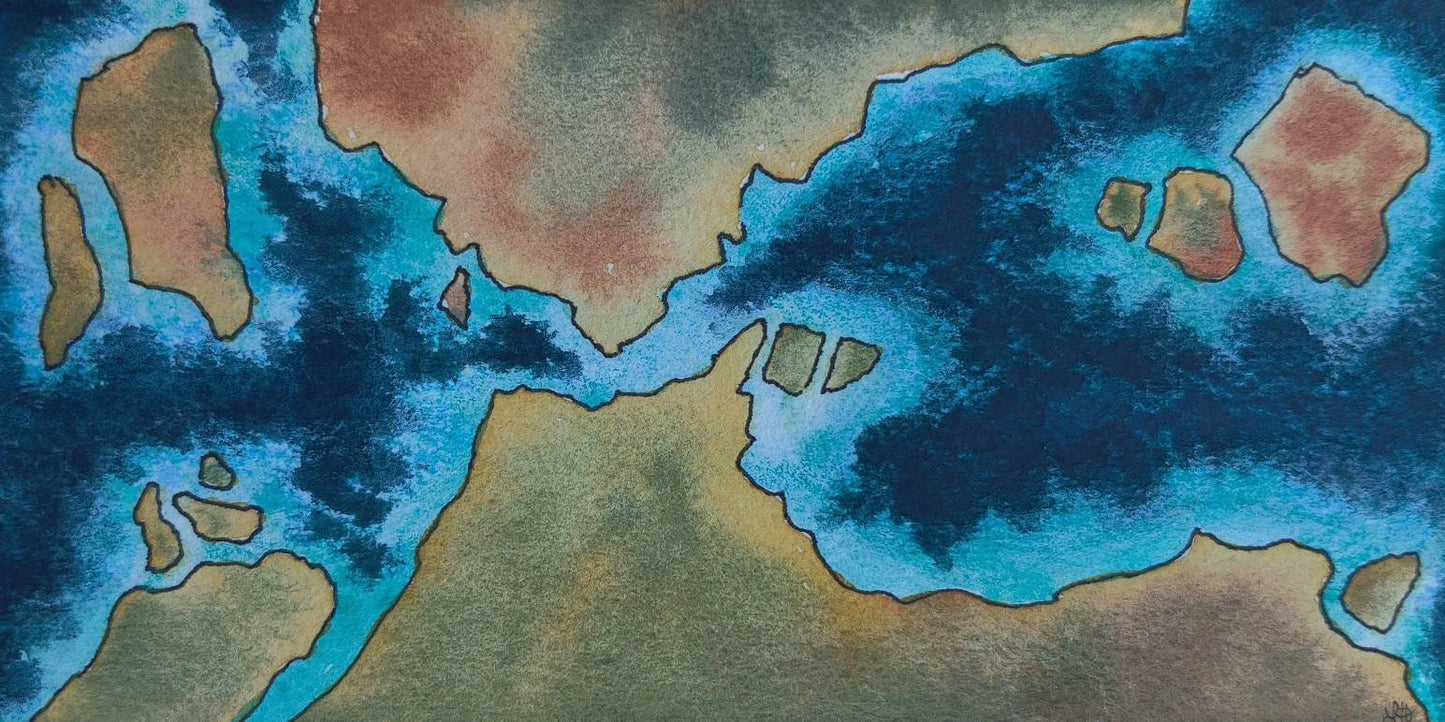 Watercolor Map #3